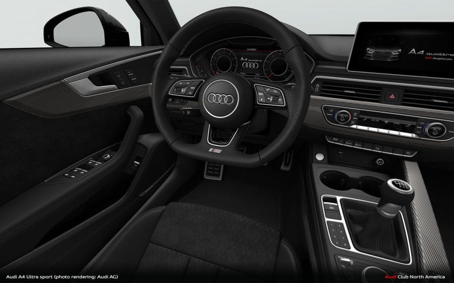 Интерьер Audi A4 Ultra Sport 2018 года  (NA) (фото 8 из 10)
